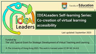 Introduction to the IDEALeaders Self learning Series