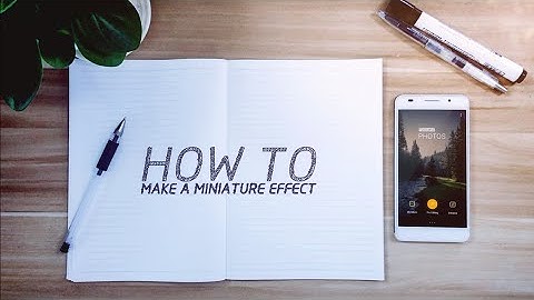 Toolwiz photos tutorial - How to make a miniature effect