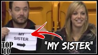 Top 10 Funny Kiss Cam Fails