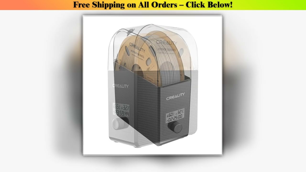 Creality 1KG Filament Dry Box 2.0 Adjustable Temperature 45-65 Real-time Humidity Monitoring