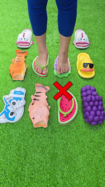 Choose a pair of sandals 🦶🦶 Grape slippers 🍇🍇 #love #slippers #viralvideo