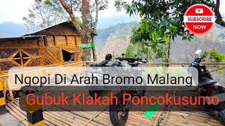 Having Coffee at Kopi DJowo Directions to Bromo Via Malang at the Klakah Hut in Poncokusumo