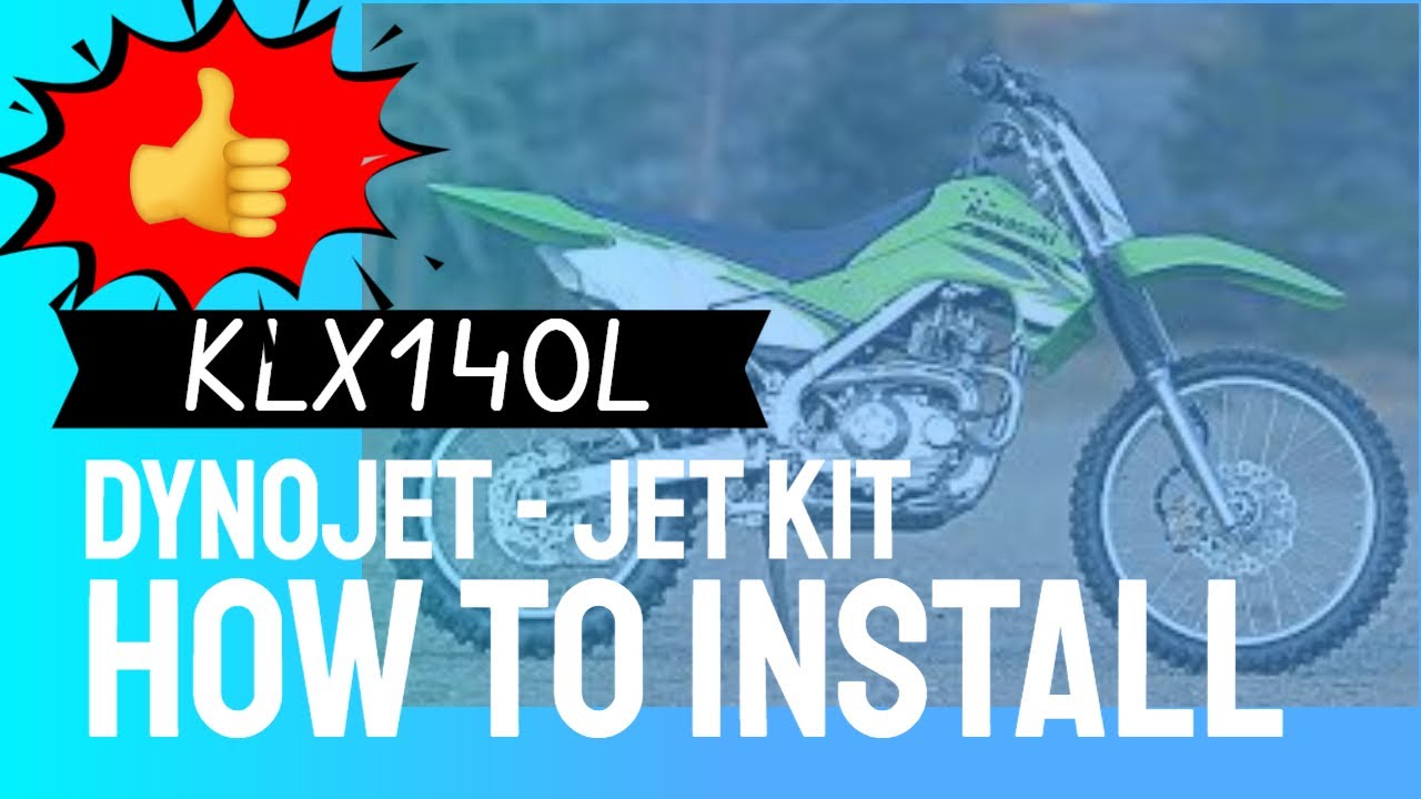 Kawasaki KLX140L Jet kit install YouTube