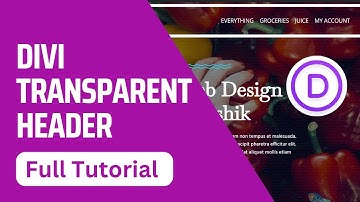 how to create transparent menu in Divi Theme | Divi Transparent Header | Divi Theme Customization