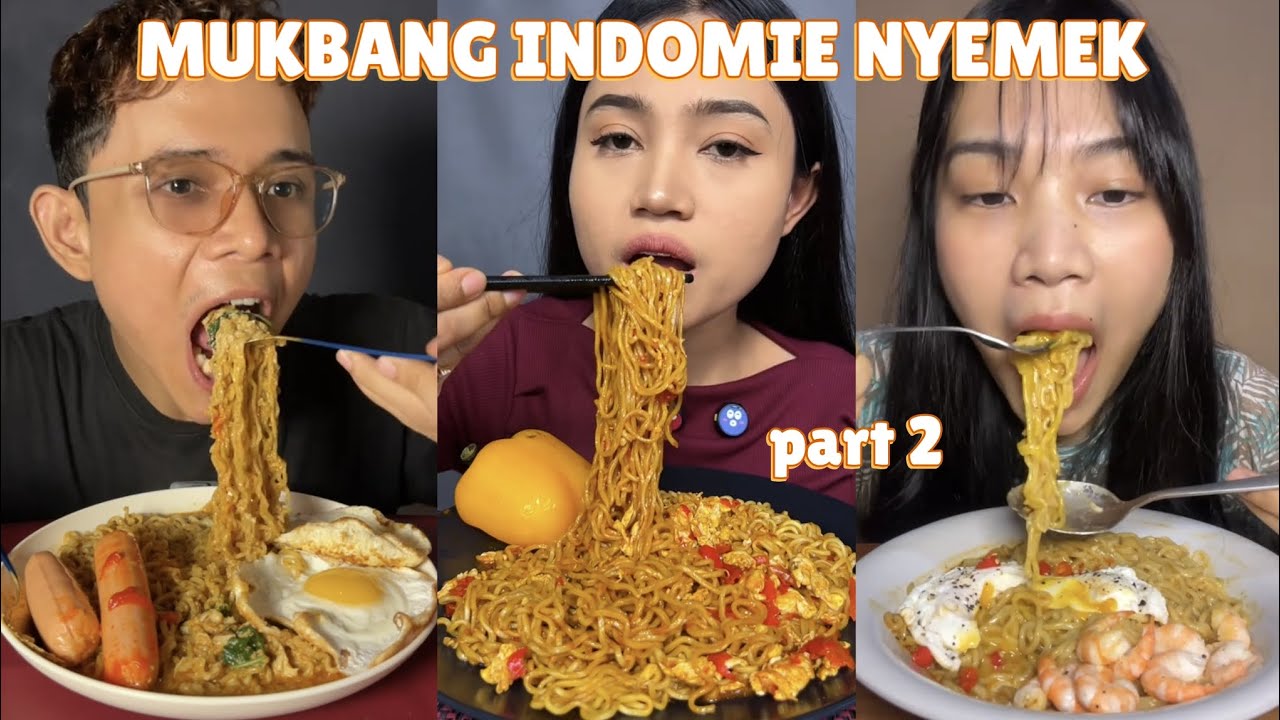 MUKBANG INDOMIE NYEMEK🍝🤤😋 || part2