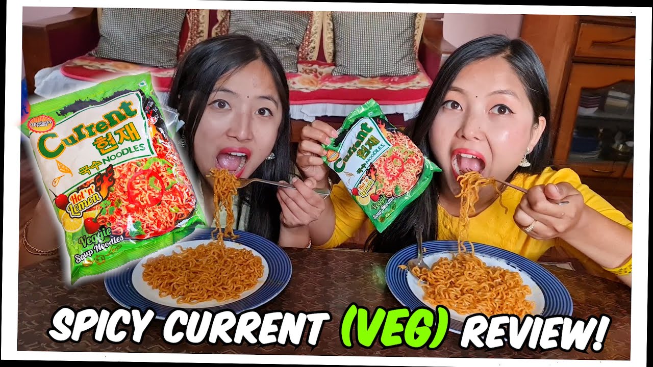 Spicy Current Hot 'n' Lemon Noodle Review | Hot Veg. Noodle! Foodie Guddy Vlog