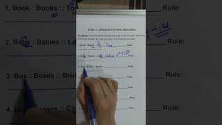 How to Solve Singular Plural Analogies Worksheet Trick