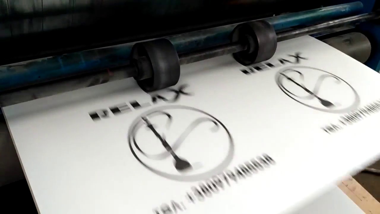 печать коробок для пиццы - YouTube