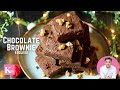 EGGLESS CHOCOLATE WALNUT BROWNIE | NO OVEN FUDGY BROWNIE RECIPE FOR CHRISTMAS | CHEF KUNAL KAPUR