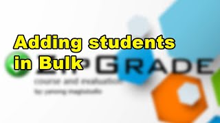 Adding Students in BULK in zipgrade