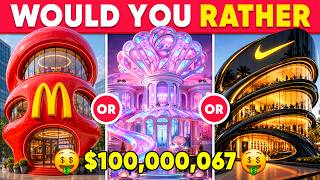 Would You Rather - Create Your Ultimate Luxury Dream Life ✨🌈🛩️🤑 Part 2 | Daily Quiz