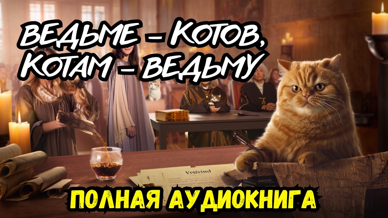 Слушать аудиокнигу: Ведьме — котов, котам — ведьму | полностью