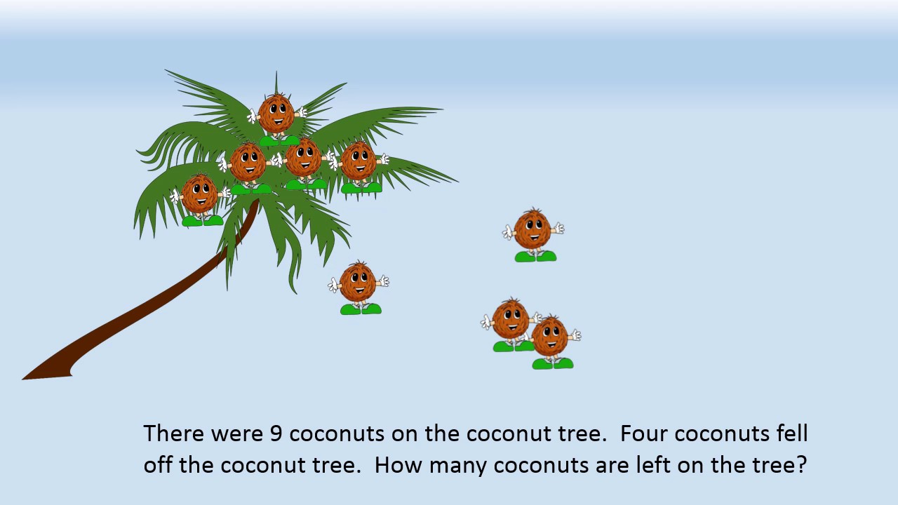 1St Grade Subtraction Word Problem Within 10 - Youtube