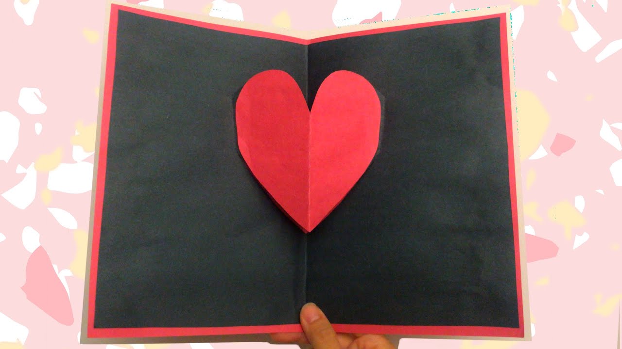 How to make Pop up Heart Card! DIY Valentine’s Day Card! Easy! - YouTube