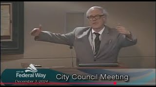 Federal Way City Council   Regular Meeting December 3, 2024