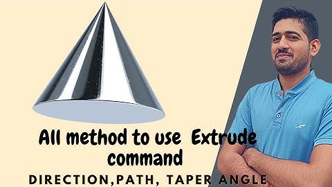 AutoCAD extrude command | Surface,solid,along path taper | autocad tutorial for beginner