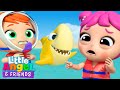 Don&#39;t Be Afraid of Baby Shark in the Ocean Song | Little Angel And Friends Kid Songs