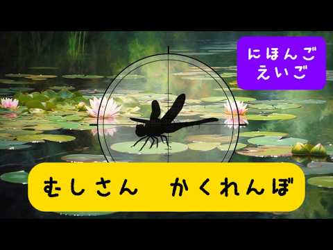 Insect Hide-and-Seek! [English/Japanese] Let’s Learn the Names of Bugs!! Educational Insect Anima...