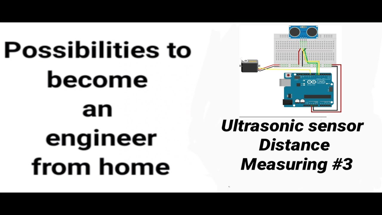 Ultrasonic sensor Distance Measuring #3 (Servo Motor & Ultrasonic ...