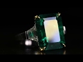 Jewellery house of maximilian london colombian emerald  diamond ring