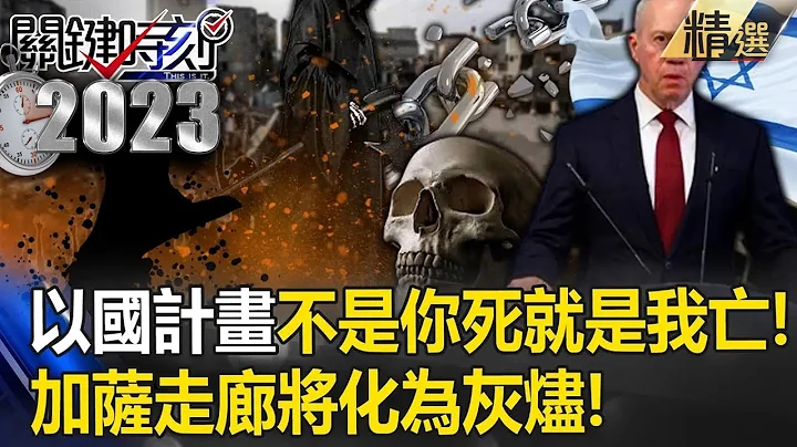 【納坦雅胡瘋了】以色列十倍奉還「不是你死就是我亡」！ 執行「哈瑪斯獵殺計畫」加薩走廊化為灰燼！【關鍵時刻】20231011-4 劉寶傑 黃世聰 舒夢蘭 林廷輝 吳子嘉 黃暐瀚 姚惠珍 - 天天要聞