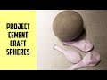 Project cement craft / Ideas cement craft / Balloon / gypsum or cement