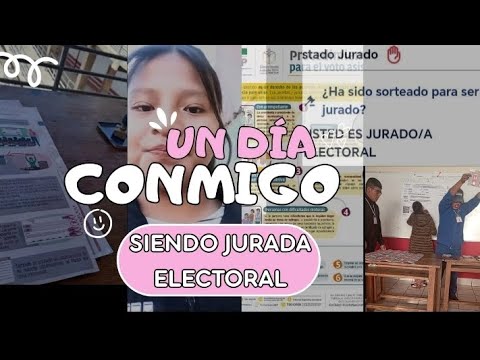 Un día conmigo siendo JURADO ELECTORAL😺🦋