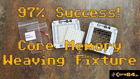 Core Memory Weaving Fixture for Core64 - Part 2