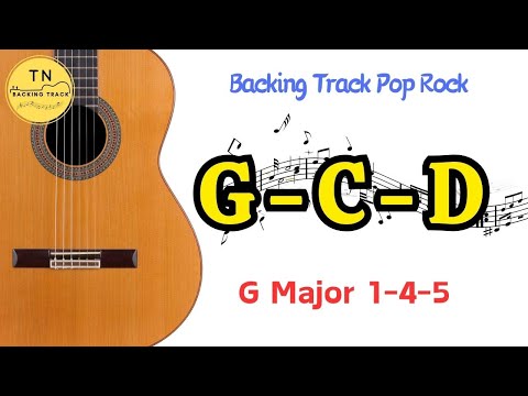 Rock Pop Backing Track G Major 1 4 5 G C D | TN Backing Track