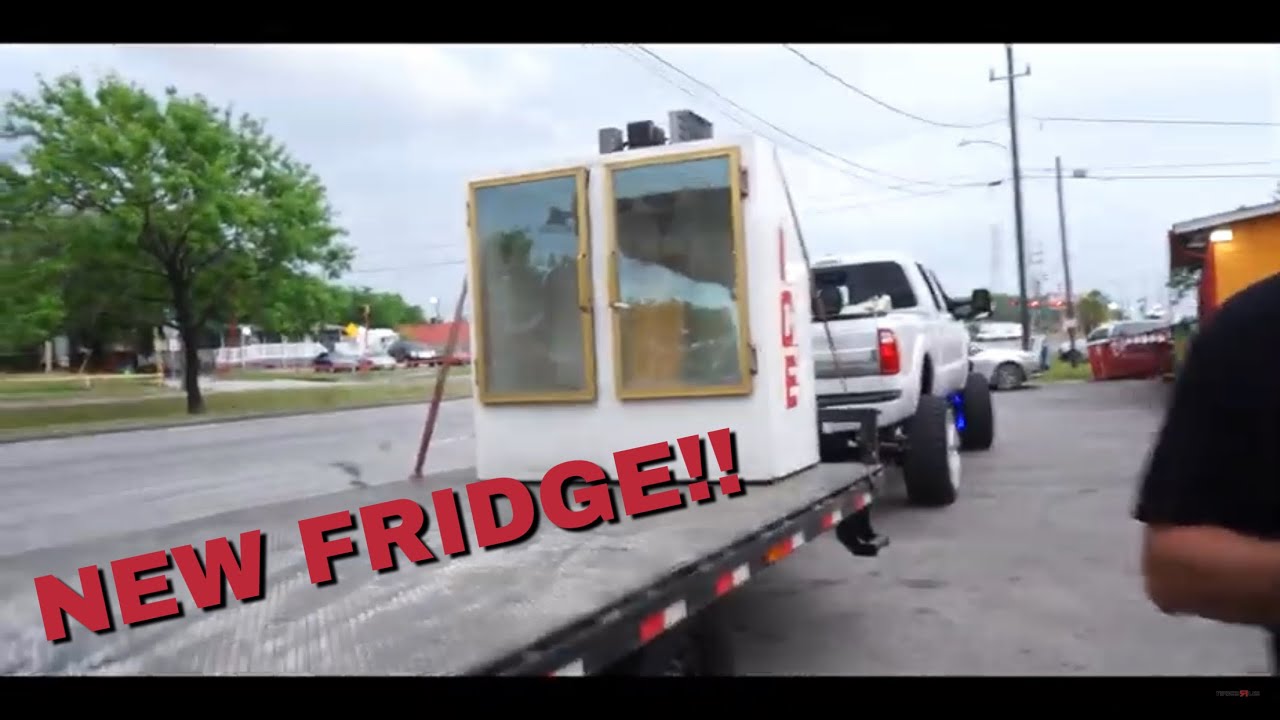WE PICK UP A NEW FRIDGE FOR THE SHOP!! YouTube