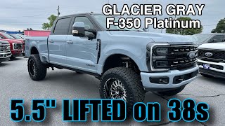 2024 Ford F-350 Platinum 5.5” Carli Pintop LIFTED on 38s || Glacier Gray EVEREST