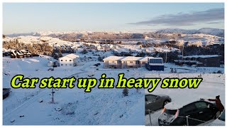 Starting Car in Norwegian Winter | Car Problems in Heavy Snow | Desi lifestyle in Europe |Urdu/Hindi screenshot 5