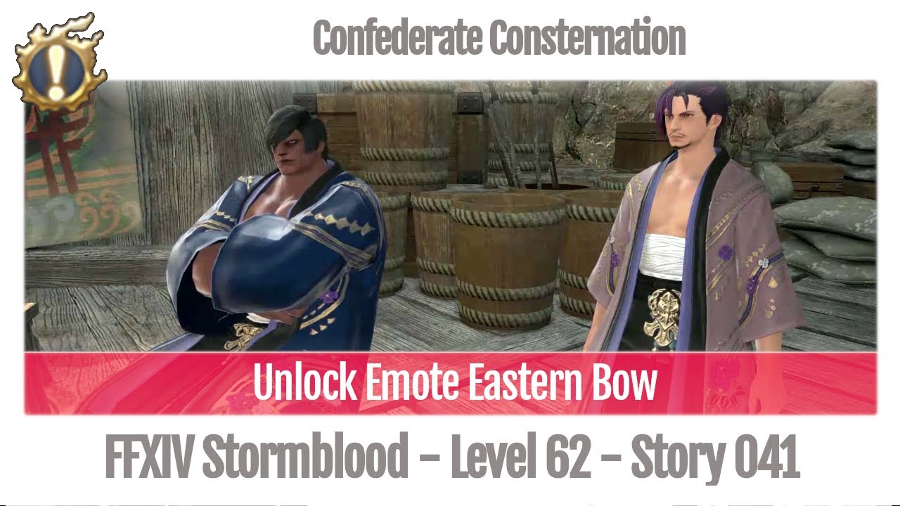 FFXIV Unlock Emote Eastern Bow - Confederate Consternation - Story 041 - Stormblood