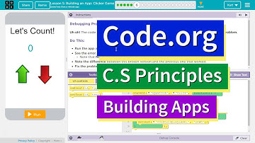 Building an App: Clicker Game Lesson 5.6 Tutorial with Answers Code.org CS Principles