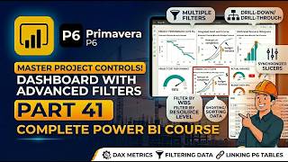 Power Bi Tutorial: Dashboard | Primavera P6 Tutorial