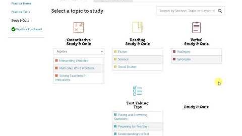SSAT org Official Online Practice Guide and Tour - Middle Level