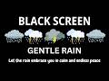 Heavy Rain and Calm Thunder | BLACK SCREEN | Sleep Peacefully Tonight