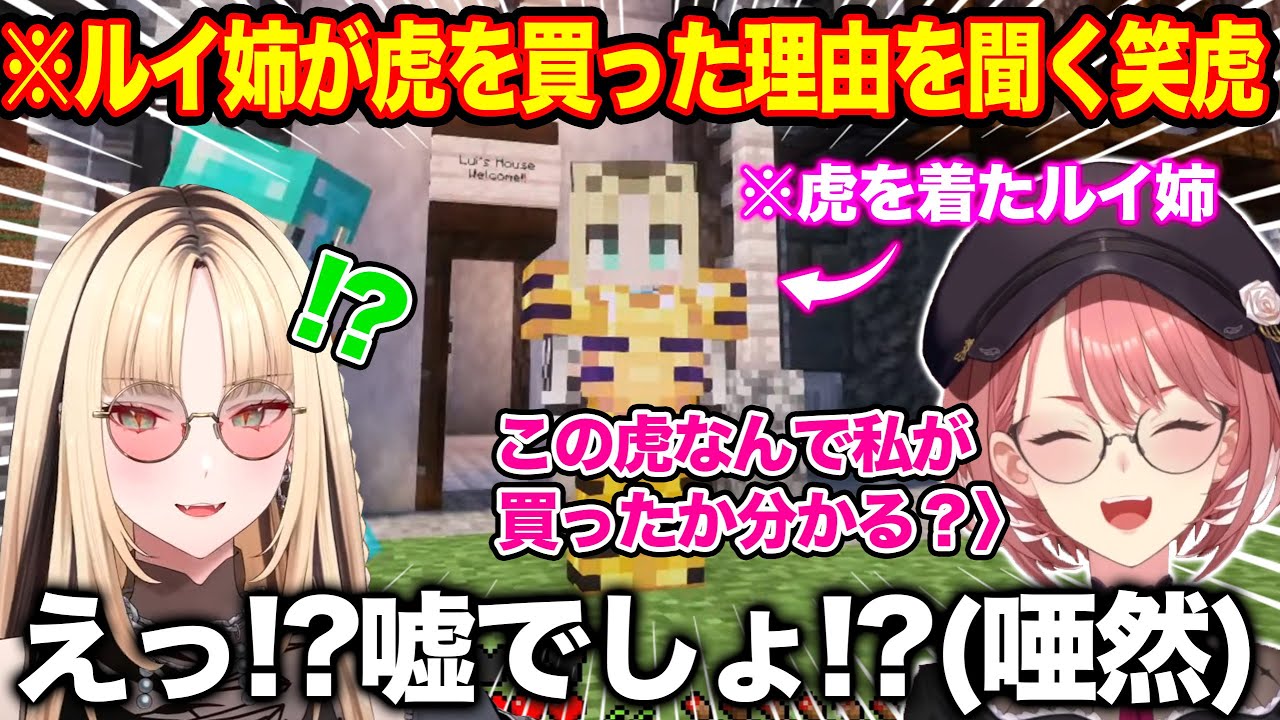 ルイ姉が虎の衣装を買った本当の理由を聞き衝撃過ぎて言葉を失う虎金妃笑顔虎【ホロライブ/ホロライブ切り抜き】