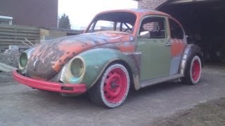 350 HP VW Beetle FIRST START with WRX STI turbo engine project-subaru !! " part 2 "