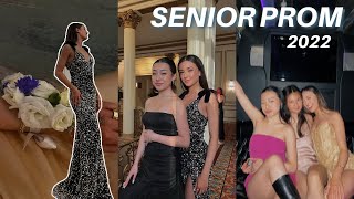 SENIOR PROM 2022: glow up (facial, lashes), getting ready (hair, makeup) \& VLOG