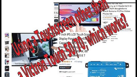 Will a generic touchscreen work with the Victron Cerbo?