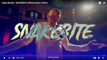 Julian Brooks - SNAKEBITE (Official Music Video)