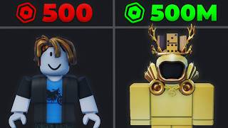 $500 vs $500,000,000 Roblox Account