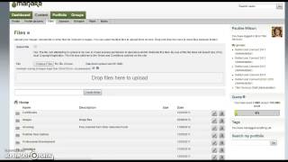 Folders and Files in Mahara