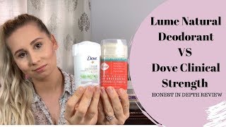 Lume Natural Deodorant Vs Dove Prescription Strengthblack Shirt Testwhats The Secret
