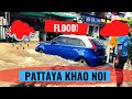 TRAPPED! FLOOD! Rainy season in Pattaya || Pattaya Khao noi! Thailand