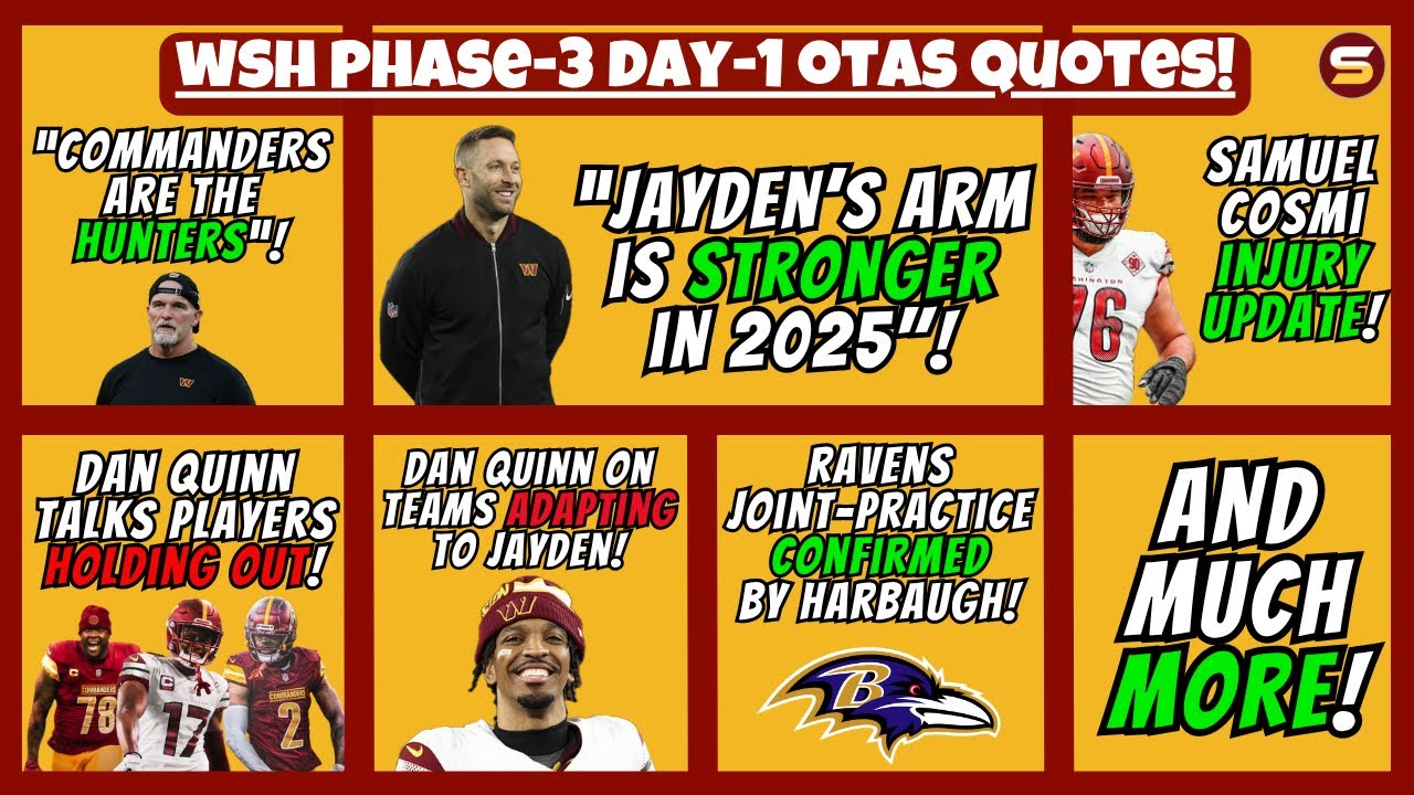 🔥THE HUNTERS! JD's Arm's STRONGER! Cosmi ⛑️ Update! Quinn on Player Hold-Outs & Teams Adapting to JD