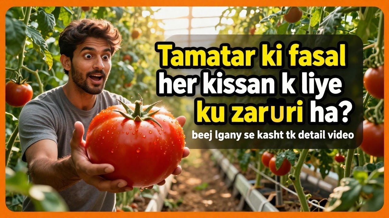 Tamatar Ki Fasal Kyun Zaroori Hai? | Beej Se Kasht Tak Mukammal Guide | Zameen, Pani, Bed Size