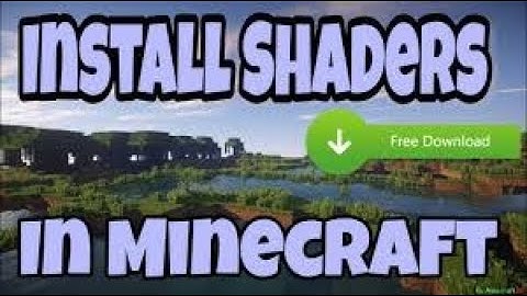 How To Download a Shaders Pack in Minecraft! (1.15.2)