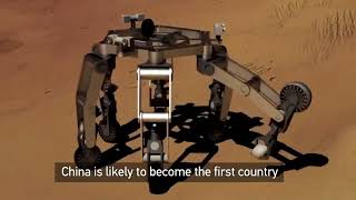 Mars Sample Collection Animation: Landing, Sampling, Take Off, Sample Transfer